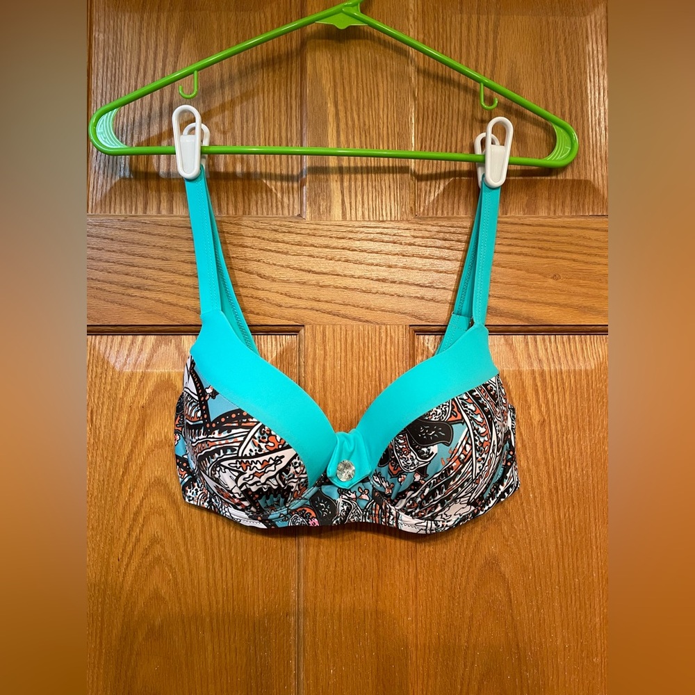 Turquoise and Brown Bikini